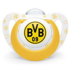 Borussia Dortmund NUK Schnuller 2er Set - Minifan - BVB-Schnullerset 0-6 Monate