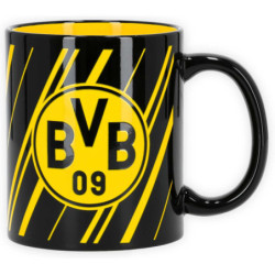 Borussia Dortmund Tasse - Streifen - schwarzgelb | Kaffeebecher | BVB 09