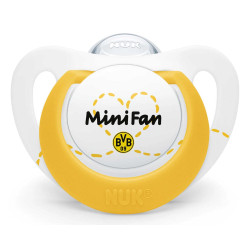 Borussia Dortmund NUK Schnuller 2er Set - Minifan - BVB-Schnullerset 6-18 Monate