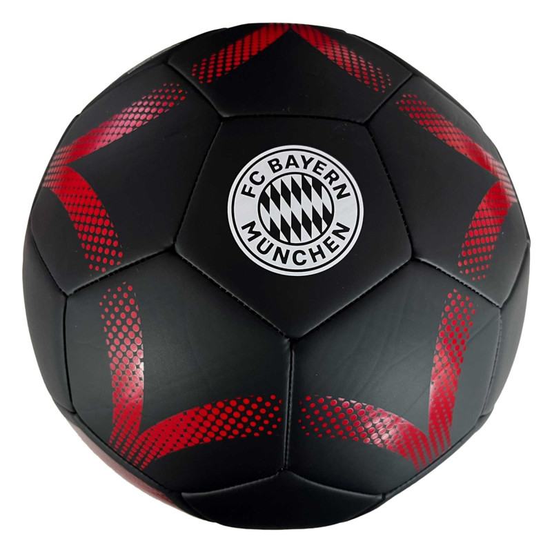 FC Bayern München Fußball - Stern - schwarz-rot Ball Gr. 5  FCB