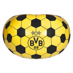 Sitzsack mit 2 Getränkehaltern | aufgeblasen ca.108x108x68 cm  | Fußballsessel BVB 09