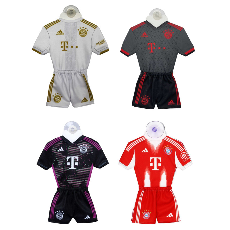 FC Bayern München Autotrikot | Mini Kit | Auto Trikot mit Saugnapf FCB diverse Ausführungen