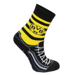 Borussia Dortmund 2er Set Kleinkinder ABS Socken - Fussballschuh - Größe 19-22 | Frottee Socken