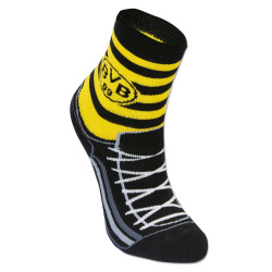 Borussia Dortmund 2er Set Kleinkinder ABS Socken - Fussballschuh - Größe 19-22 | Frottee Socken