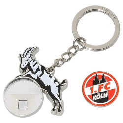 1. FC Köln Schlüsselanhänger - Logo mit Einkaufschip - Anhänger