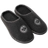 Eintracht Frankfurt Pantoffeln dunkelgrau - Logo -  Größe 36/37 | Hausschuhe | Filzpantoffel SGE