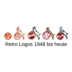 1. FC Köln Müslischale - Logo Historie - Schale Retro Logos
