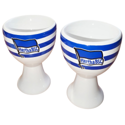 Hertha BSC Berlin Eierbecher - Logo - blau-weiß 2er-Set HBSC