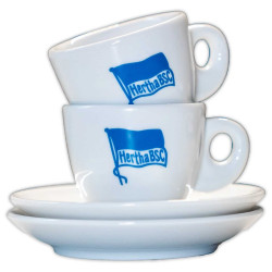Hertha BSC Berlin Espresso Tasse - Logo - weiß | 2er Set | Kaffeetasse | HBSCB