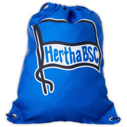 Hertha BSC Berlin Turnbeutel - Fahne - Blau | Sportbeutel | Rucksack | HBSCB