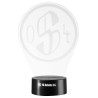 FC Schalke 04 LED Lampe - Retro Logo - Nachtlicht | Leuchte | S04