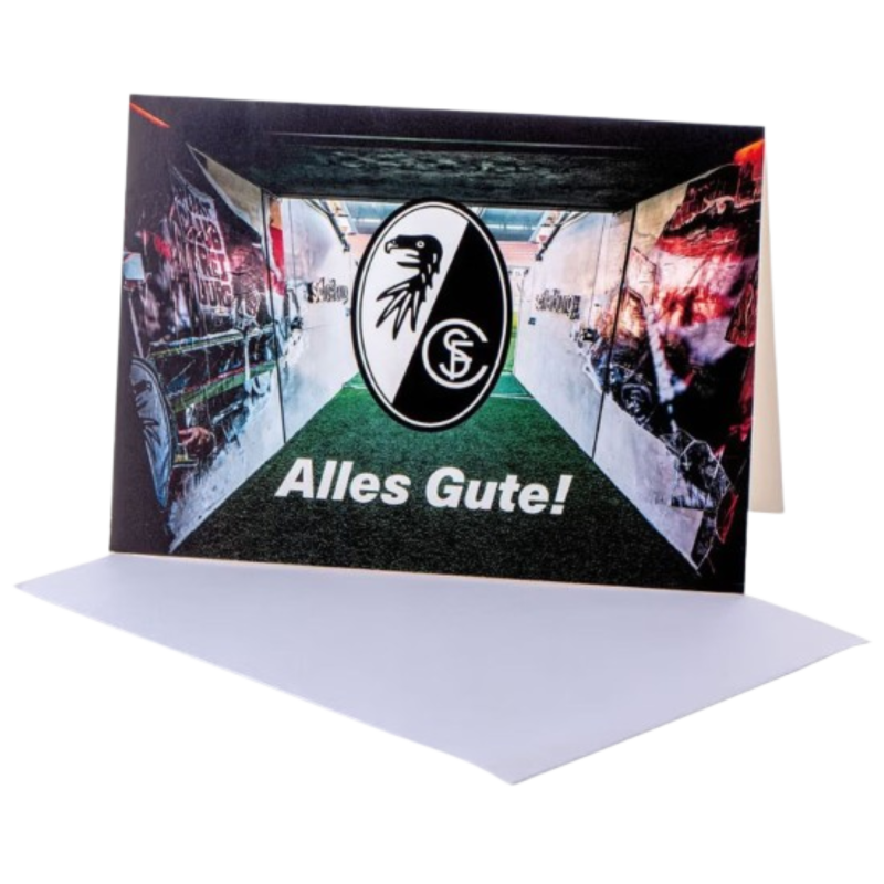 SC Freiburg Grußkarte -  Alles Gute - Karte | Glückwunschkarte | Klappkarte SCF