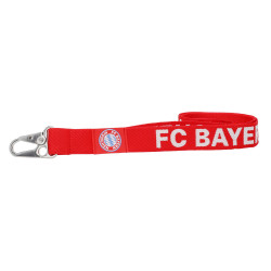 FC Bayern München Schlüsselband mit großem Karabiner | ROT | Lanyard | Keylace | FCB