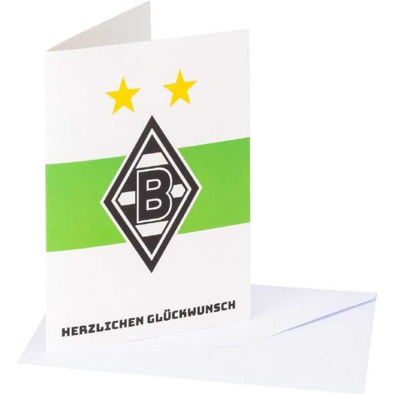 Borussia Mönchengladbach Grußkarte - Herzlichen Glückwunsch - Karte | Glückwunschkarte | Klappkarte BMG