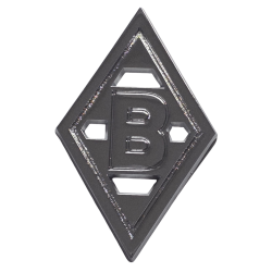 Borussia Mönchengladbach Aufkleber - 3D Chromlogo - silber | Sticker | Autoaufkleber BMG