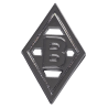 Borussia Mönchengladbach Aufkleber - 3D Chromlogo - silber | Sticker | Autoaufkleber BMG