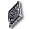 Borussia Mönchengladbach Aufkleber - 3D Chromlogo - silber | Sticker | Autoaufkleber BMG