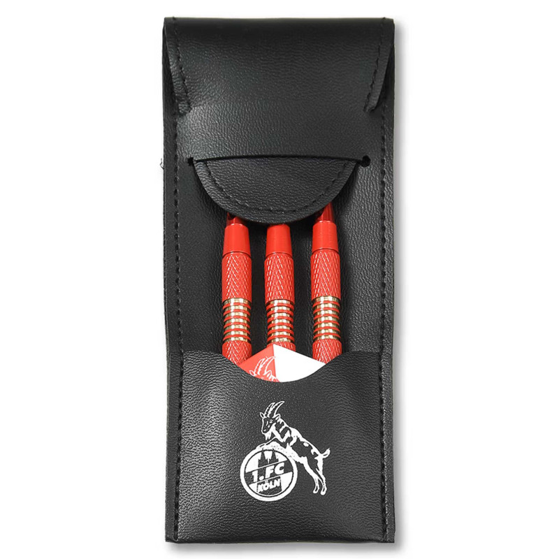 1. FC Köln Dartpfeile mit Etui und Flights | Steeldarts | Dart Pfeile