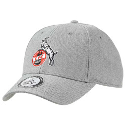 1. FC Köln Basecap - Basic Logo - GRAU Kappe | Schildmütze | Cap