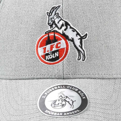 1. FC Köln Kinder Basecap - Basic Logo - GRAU Kappe | Schildmütze | Cap
