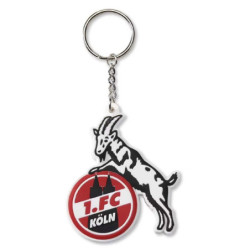 1. FC Köln PVC Schlüsselanhänger - Logo farbig - Anhänger Hennes