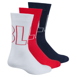 RB Leipzig Socken - Dynamic - 3er Set rot-weiß-dunkelblau RBL