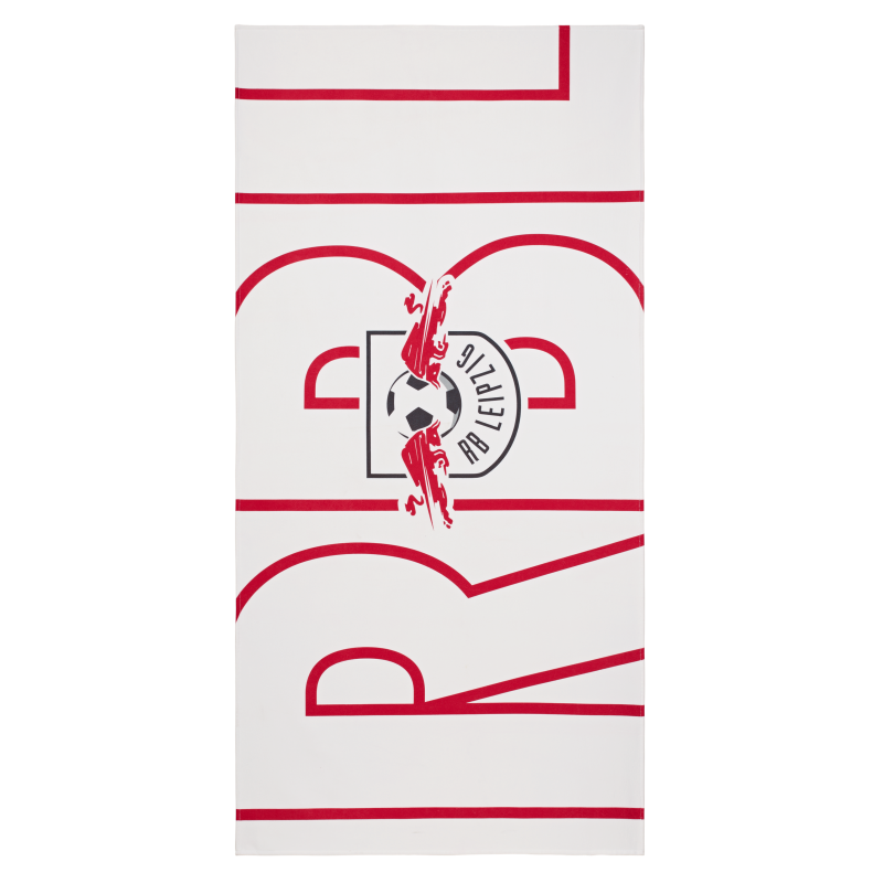 RB Leipzig Duschtuch - Dynamic - Weiß | 90 x 180 cm Badetuch | Strandtuch RBL