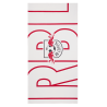 RB Leipzig Duschtuch - Dynamic - Weiß | 90 x 180 cm Badetuch | Strandtuch RBL
