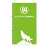 VfL Wolfsburg Hissfahne - Heulender Wolf - Hochformat | 175 x 300 cm | XXL Fahne | Flagge