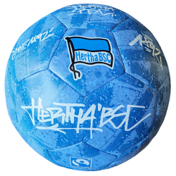Hertha BSC Berlin Fußball - Graffiti - blau Fairtrade Ball Größe 5