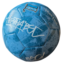 Hertha BSC Berlin Fußball - Graffiti - blau Fairtrade Ball Größe 5