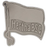 Hertha BSC Berlin Magnet Metall - Fahne - silber Kühlschrankmagnet HBSCB