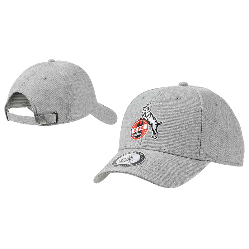 1. FC Köln Basecap - Basic Logo - GRAU Kappe | Schildmütze | Cap