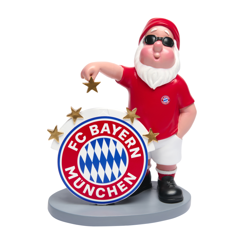 FC Bayern München Gartenzwerg - 5 Sterne - Zwerg garden gnom FCB