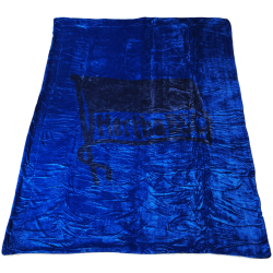 Hertha BSC Berlin Sherpa Decke | Blau | 150 x 200 cm | Kuscheldecke | Sofadecke | HBSCB