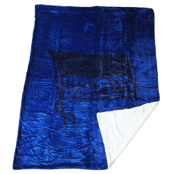 Hertha BSC Berlin Sherpa Decke | Blau | 150 x 200 cm | Kuscheldecke | Sofadecke | HBSCB