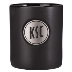 Karlsruher SC Tasse - Platine - schwarz | Kaffeetasse | KSC