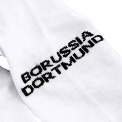 Borussia Dortmund Sneaker Socken - 2er Set - weiß | schwarz BVB 09