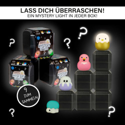 EGGY'S Mystery Lights Mini Nachtlichter für Kinder |zufällige Figurenauswahl | 1 aus 9 zum Sammeln l 4 Verschiedene Lichtfarben
