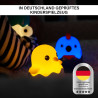 EGGY'S Mystery Lights Mini Nachtlichter für Kinder |zufällige Figurenauswahl | 1 aus 9 zum Sammeln l 4 Verschiedene Lichtfarben