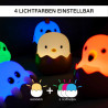 EGGY'S Mystery Lights Mini Nachtlichter für Kinder |zufällige Figurenauswahl | 1 aus 9 zum Sammeln l 4 Verschiedene Lichtfarben