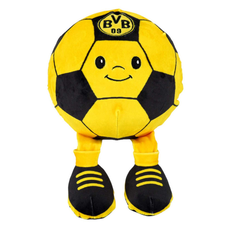 Borussia Dortmund Ball - Knautschi - mit baumelnden Füßen | Ø 18 cm | Knautschball | Softball | BVB 09