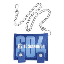 FC Schalke 04 Geldbörse mit Kette | Blau | Portmonee | Geldbeutel | S04