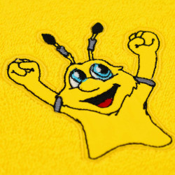 Borussia Dortmund Waschlappen - Emma - 2er Set |Waschhandschuh | schwarz-gelb | Seiflappen | BVB 09