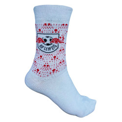RB Leipzig Socken - Dots - 3er Set rot-weiß-dunkelblau RBL - Gr. 35-38 Bis 39-42
