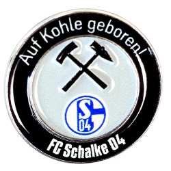 FC Schalke 04 Pin - Auf Kohle geboren - Anstecker S04
