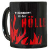 1. FC Kaiserslautern Tasse - Willkommen in der Hölle - schwarzrot | Kaffeetasse | FCK