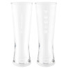 VfL Wolfsburg Weizenglas - Logohistorie - 2er Set | Bierglas 0,5l | Glas