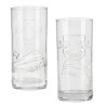 RB Leipzig Trinkglas - Relief - 2er-Set | Wasserglas | Glas | Longdrinkglas | RBL