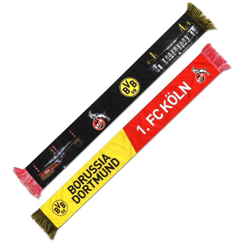 Fanfreunschaftsschal Dortmund & Köln  | Schal Borussia Dortmund | 1. FC Köln | Printschal